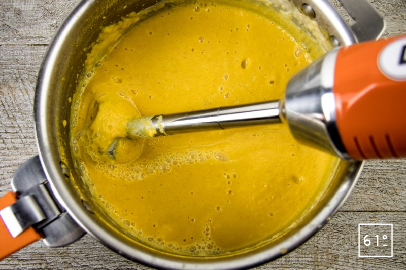 Soupe de butternut au curry - mixer